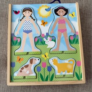 Melissa & Doug Colorful Dress-Up Puzzle Set - see description